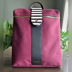 Henri Bendel Limited Edition Centennial Stripe Canvas Convertible Backpack